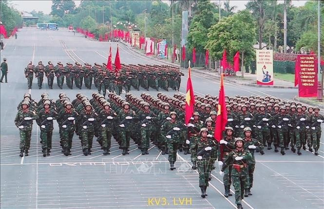 庆祝八月革命和国庆80周年阅兵彩排。（图片来源：越通社）