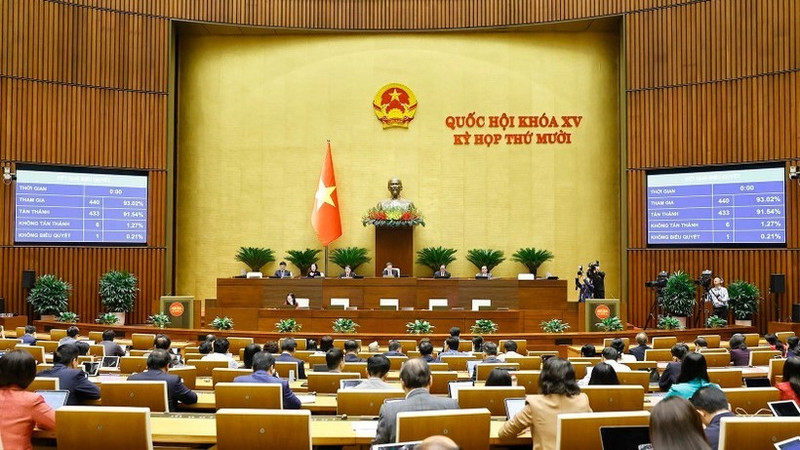 国会以高票通过了《规划法（修订）》。（图片来源：越通社）