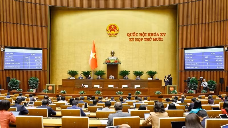 国会以高票通过了《规划法（修订）》。（图片来源：越通社）