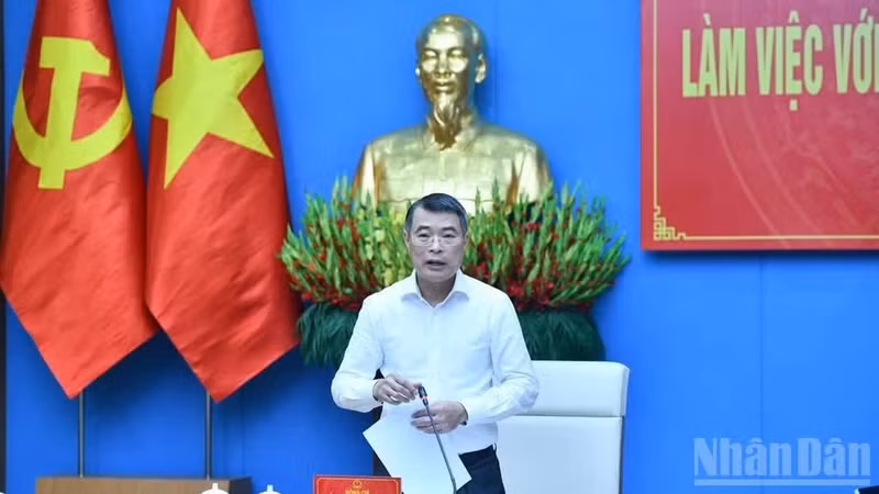 政府总理黎明兴在会上发表讲话。（青江 摄）