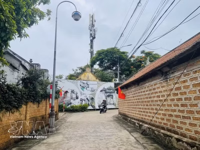唐林古村的巷道。（图片来源：越通社）