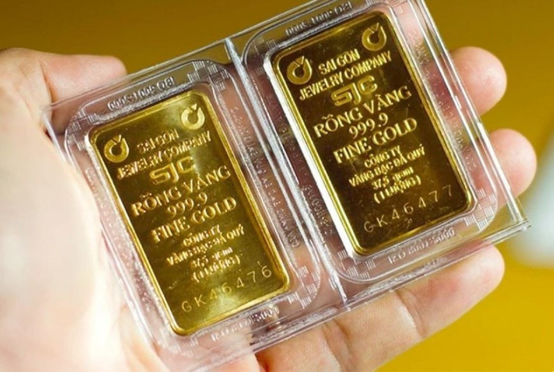 越南SJC金条。（图片来源：越通社）