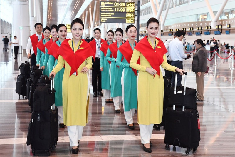 越航空姐。（图片来源：越通社）