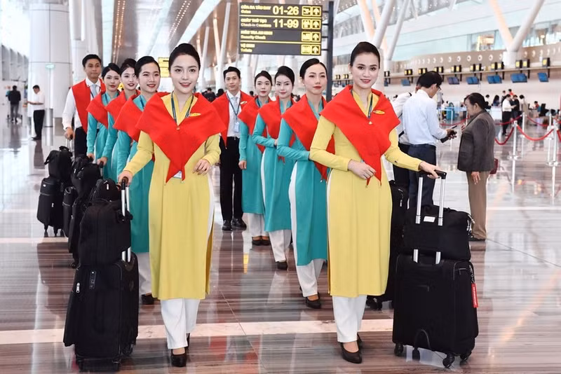 越航空姐。（图片来源：越通社）