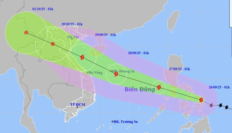 受第10号台风“博罗依”的影响 东海北部和中部海域将出现强风大浪。（图片来源：越通社）