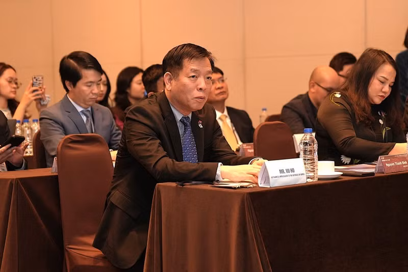 越南驻韩国大使武胡出席活动。（图片来源：越通社）
