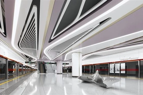 滨城—参良地铁线效果图。