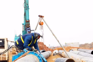 河静省越南—新加坡工业园区（VSIP）基础设施建设与运营投资项目总投资额超过1.555万亿越盾。（图片来源：越通社）