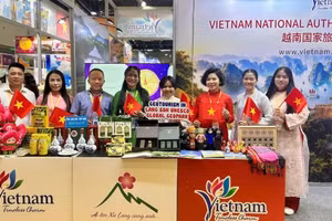 第23届中国—东盟博览会旅游展于9月19日至21日在中国广西桂林举行，图为越南展区。（图片来源：TITC）