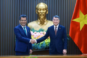 2026年8月26日，越南政府总理黎明兴会见印度外交部国务部长帕比特拉·玛格丽塔（Pabitra Margherita）。（图片来源：越通社）