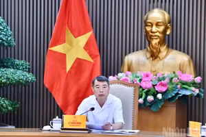 越南政府总理黎明兴发表讲话。（青江 摄）