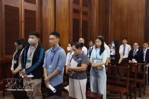 受审的被告人。