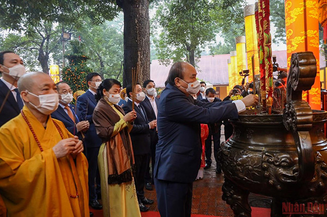 国家主席阮春福出席2022年“家乡之春”（组图） ảnh 11