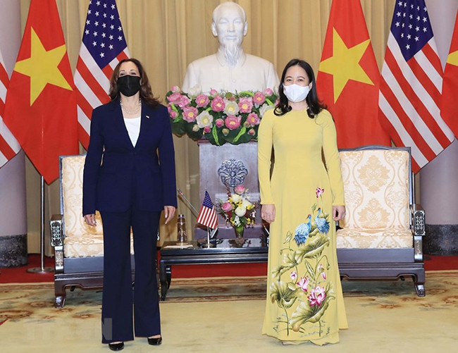 越南国家副主席武氏映春会见美国副总统卡玛拉•哈里斯(组图) ảnh 1 越南国家副主席武氏映春会见美国副总统卡玛拉•哈里斯(组图) ảnh 1