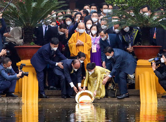 国家主席阮春福出席2022年“家乡之春”（组图） ảnh 12