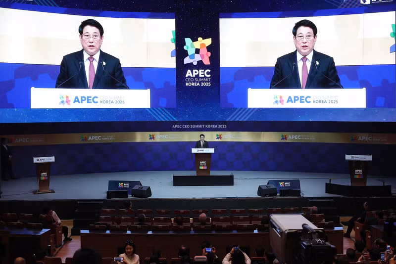 越南国家主席梁强10月30日下午在亚太经合组织（APEC）工商领导人峰会上发表重要讲话。