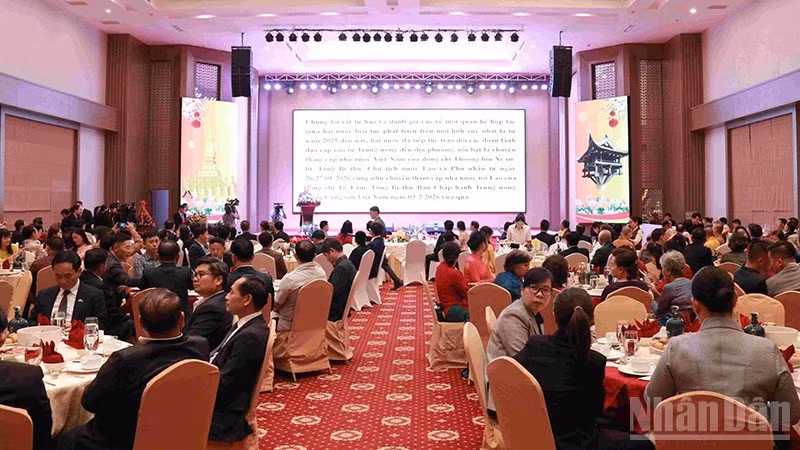 越南驻老挝大使馆举行招待会，喜迎2026丙午年春节。