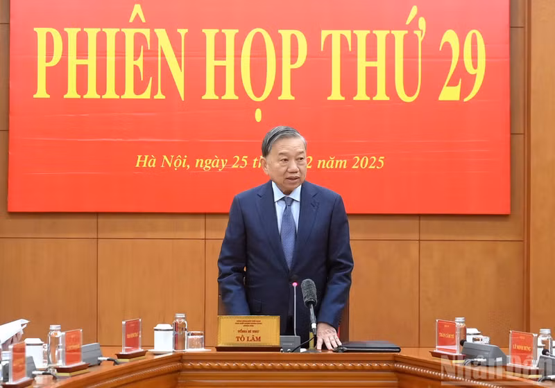 苏林总书记主持会议。