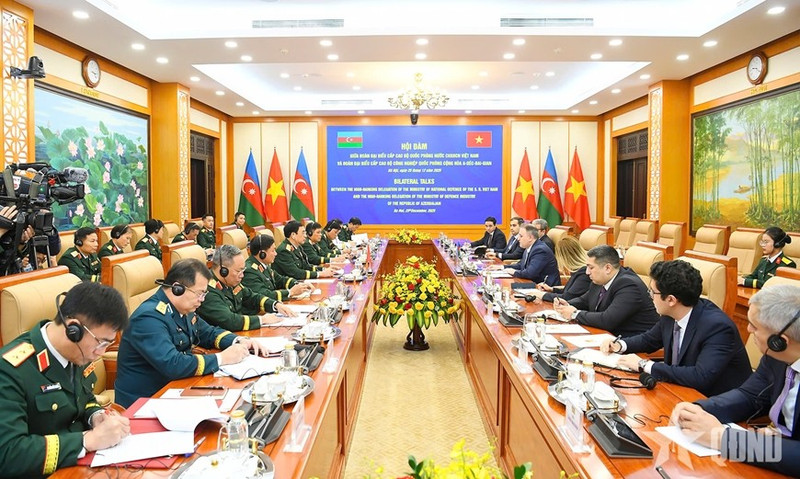 会谈场景。（图片来源：qdnd.vn）