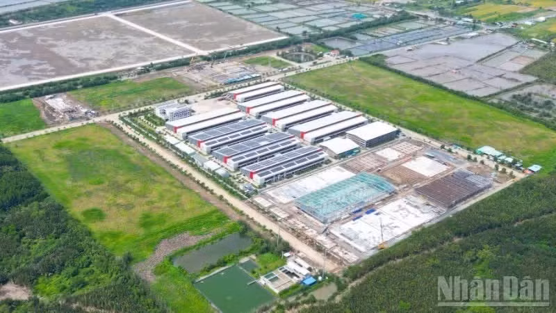 同塔省嘉顺乡一号嘉顺工业园区一角。