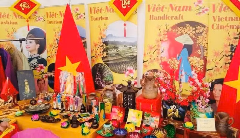 越南展位。（（图片来源：越南驻摩洛哥大使馆）