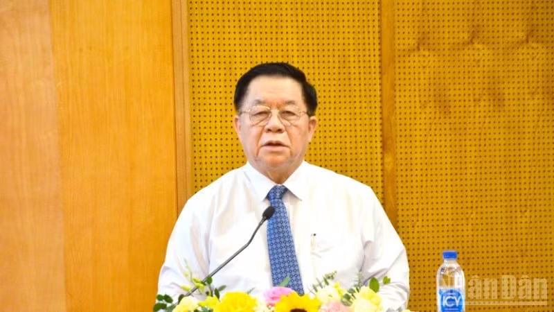 越共中央政治局委员、中央书记处书记、中央宣教与民运部部长阮重义。