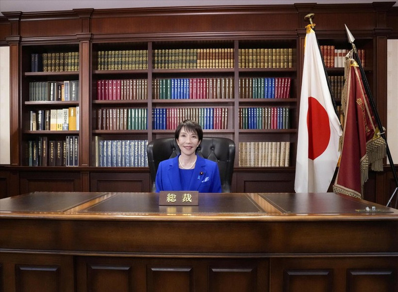 日本自由民主党总裁高市早苗。（图片来源：越通社）