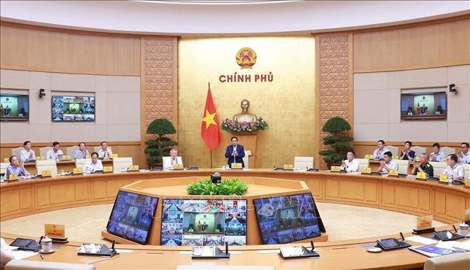 会议场景。（图片来源：qdnd.vn）
