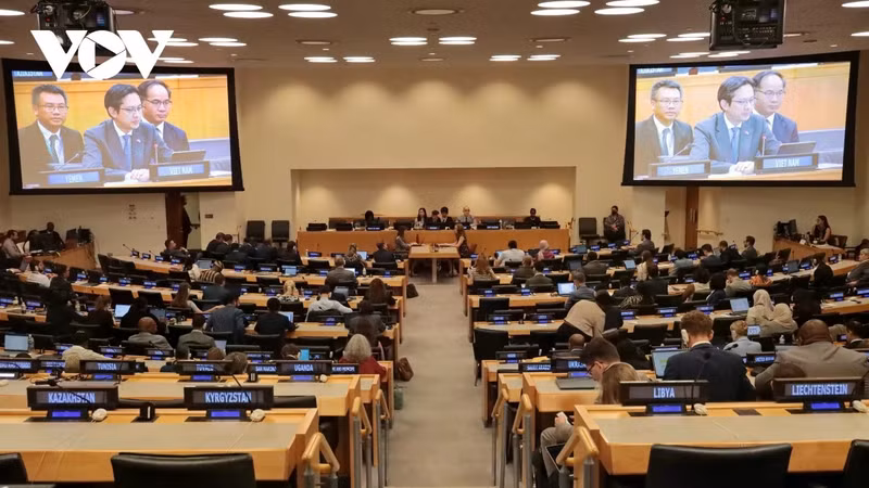 会议场景。（图片来源：vov.vn）