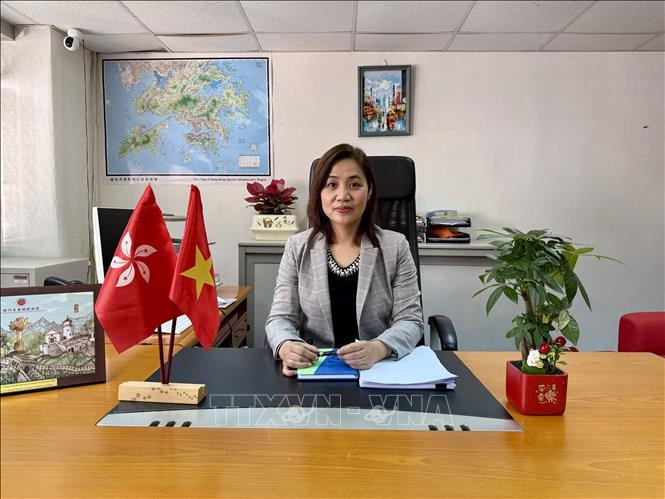 越南驻中国香港总领事馆副总领事、商务参赞武氏翠。（图片来源：越通社）