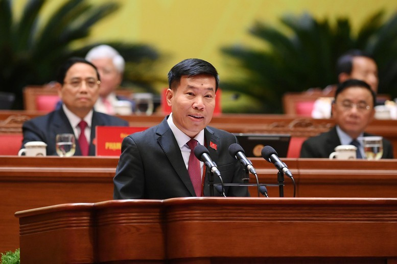 阮孟强副部长在大会上发表讲话。（图片来源：baochinhphu.vn）