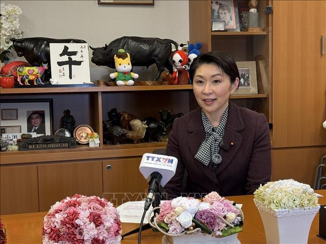 日越友好议员联盟主席小渊优子。（图片来源：越通社）