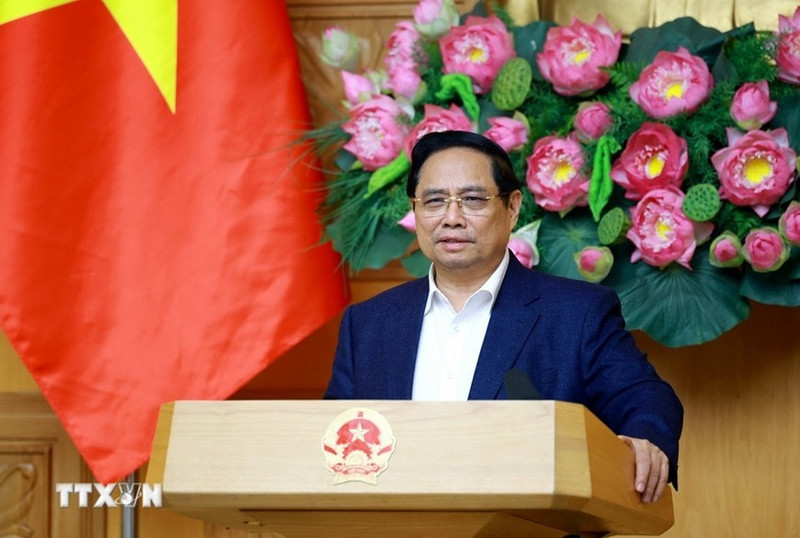 范明正总理在会议上发表讲话。（图片来源：越通社）