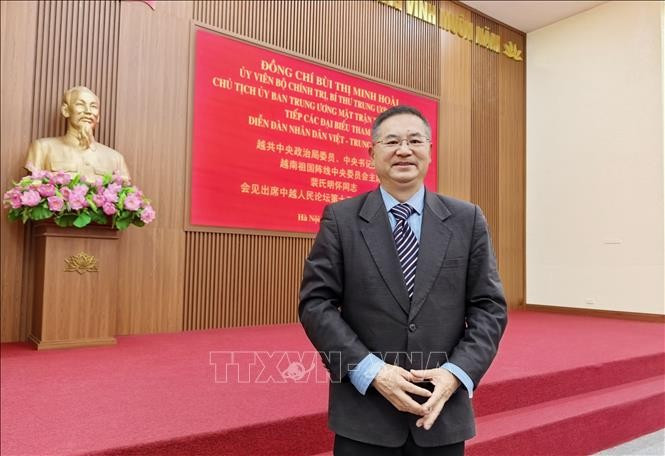 中国浙江工业大学区域国别研究院执行院长，兼越南研究中心主任、教授、博士成汉平。（图片来源：越通社）