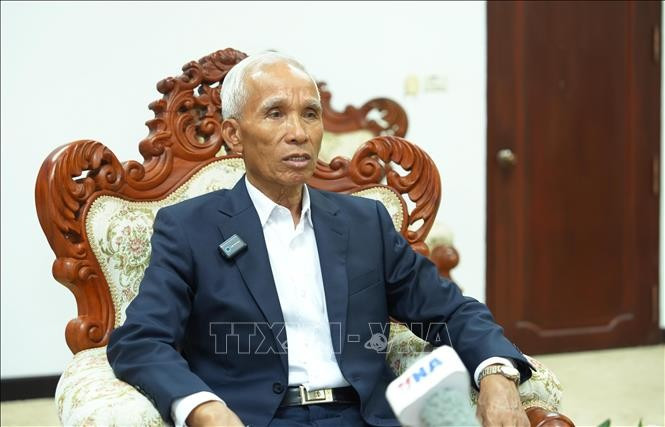 老挝人民革命党中央宣传部部长坎潘·佩亚翁。（图片来源：越通社）