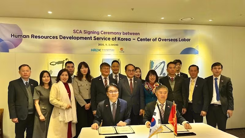 韩国国家技能人才认定局与海外劳工中心（COLAB）签署服务供应承诺协议（SCA）。
