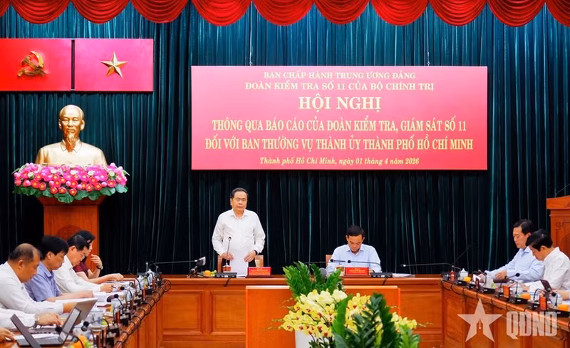 会议场景。（图片来源：qdnd.vn）