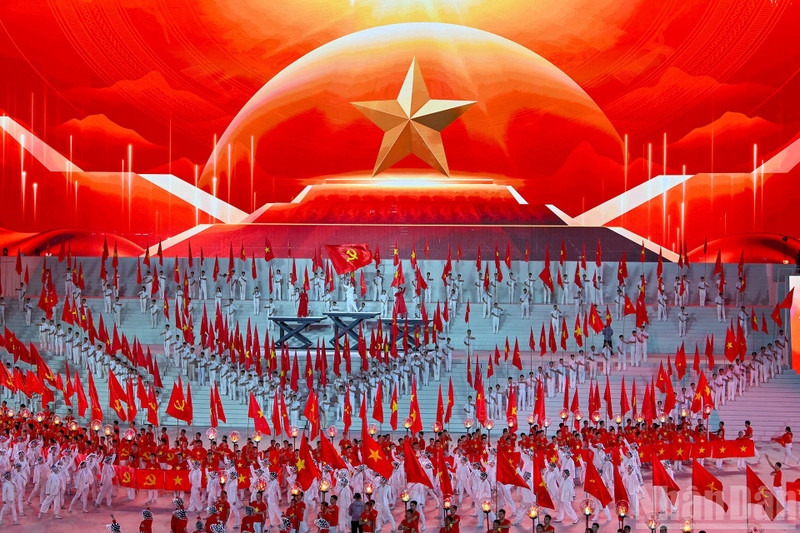 “在党的光荣旗帜下"特别艺术晚会的表演节目之一。