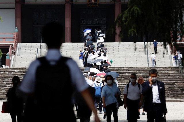 已故日本前首相安倍晋三葬礼在东京增上寺举行(组图) ảnh 3 已故日本前首相安倍晋三葬礼在东京增上寺举行(组图) ảnh 3