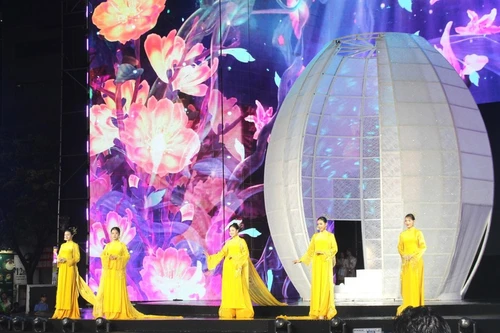 第十二届胡志明市奥黛节精彩开幕。（图片来源：越通社）