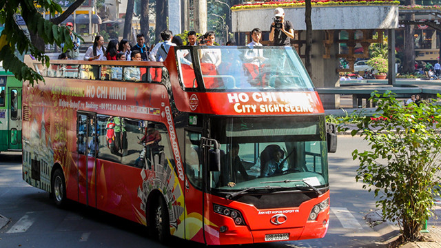胡志明市观光巴士公交车线路正式开通 ảnh 1