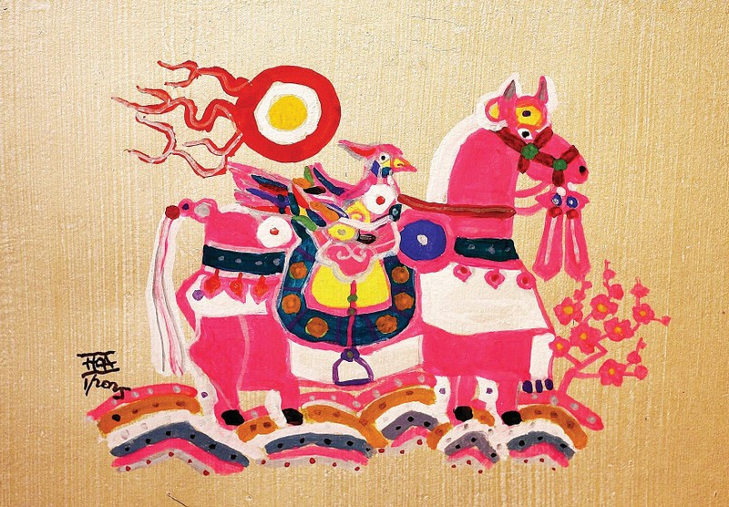 邓春和的马画。