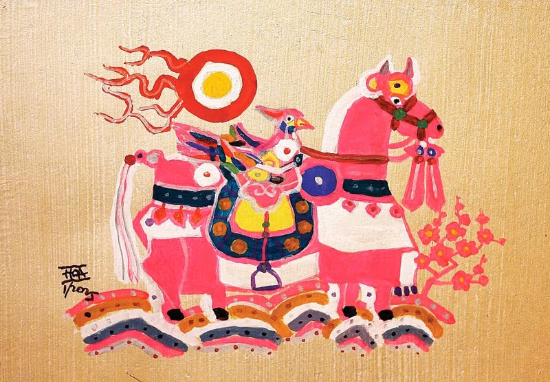 邓春和的马画。