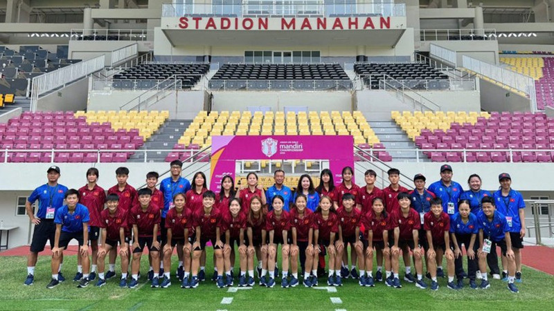 越南U16女足队员。（图片来源：越南足协）