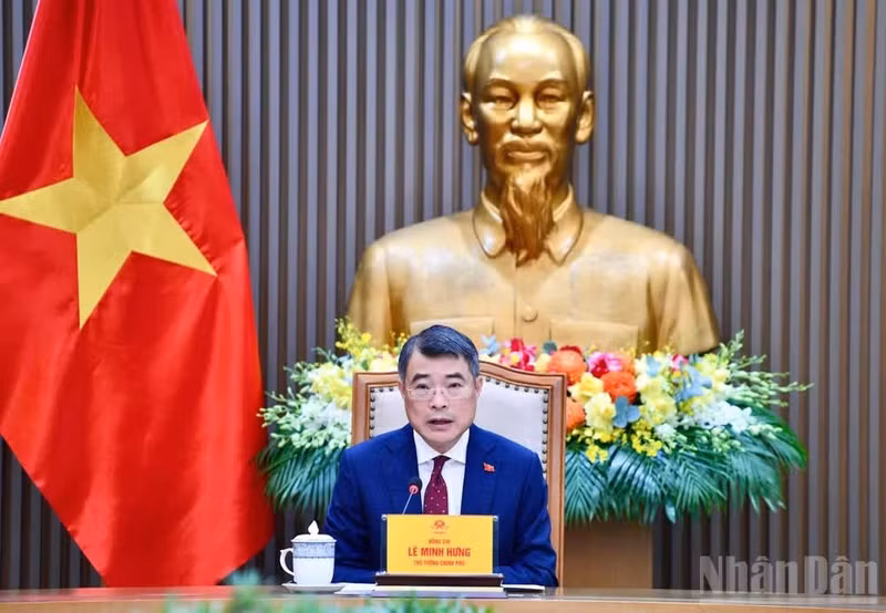 越南政府总理黎明兴与中国国务院总理李强通电话。