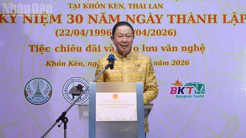 泰国-越南友好协会主席萨南·安古博库尔。 （图片来源：明胜 摄）
