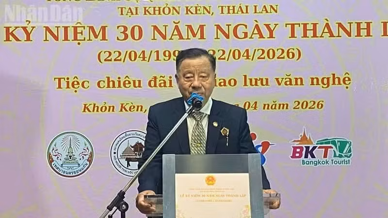 乌隆他尼省越南人协会主席梁春和。 （图片来源：春山 摄）