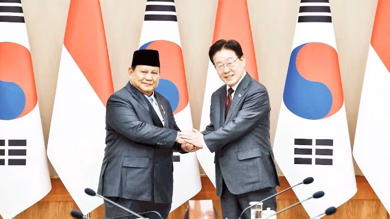 印尼和韩国领导人举行了高级别会谈。