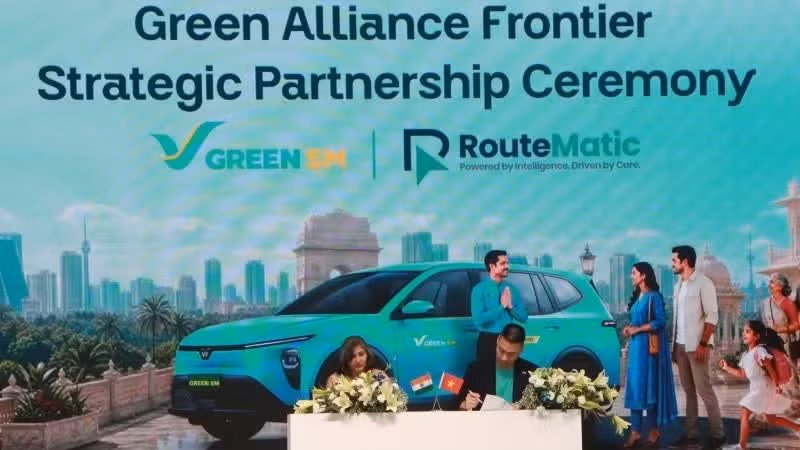 Green SM代表与印度Tbo公司代表签署谅解备忘录（MOU）。（图片来源：越通社）
