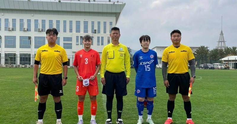 越南U20女足在友谊赛中战胜韩国俱乐部